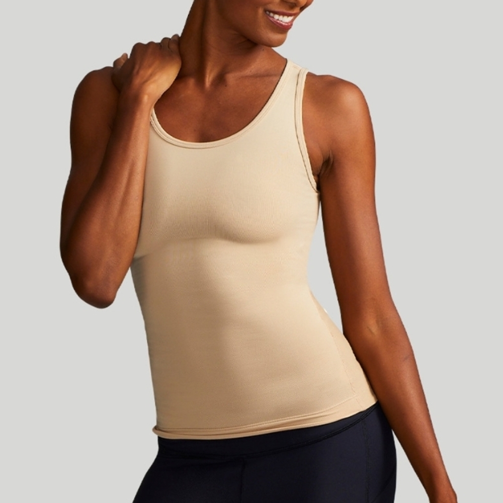 Beige Sleeveless Tank Top